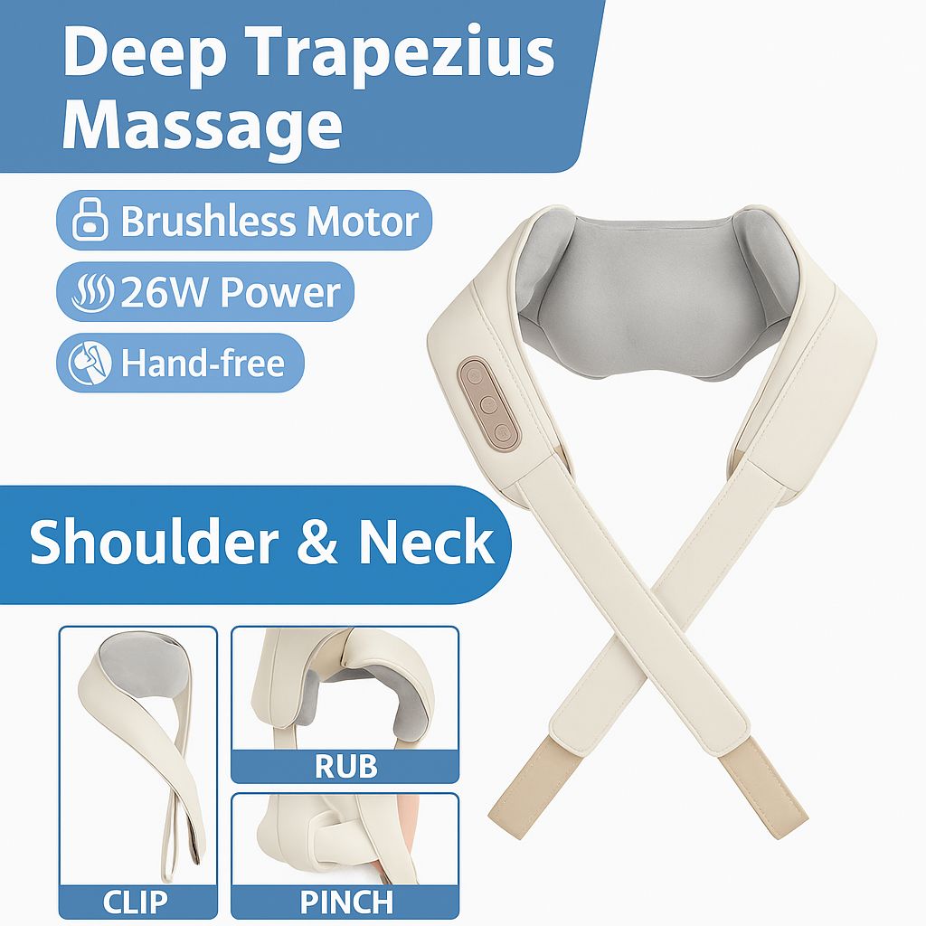 26W Brushless Motor Neck And Shoulder Massager