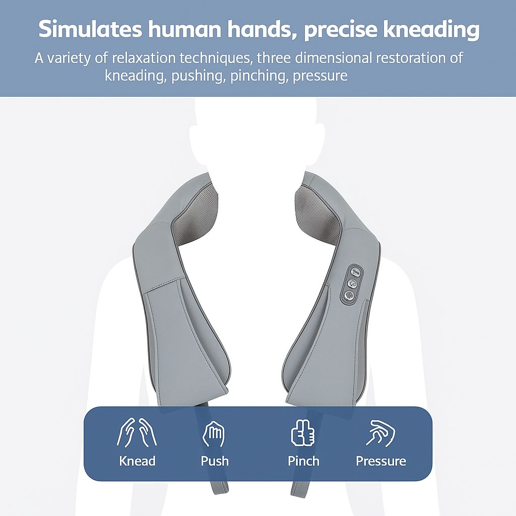 26W Brushless Motor Neck And Shoulder Massager